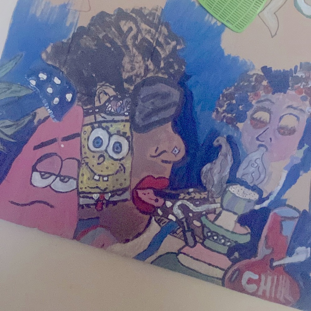 I can do any character on any size board poster or regular art canvas!!!